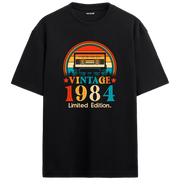 1984 Mixtape Crewneck Oversized Vintage T-Shirt