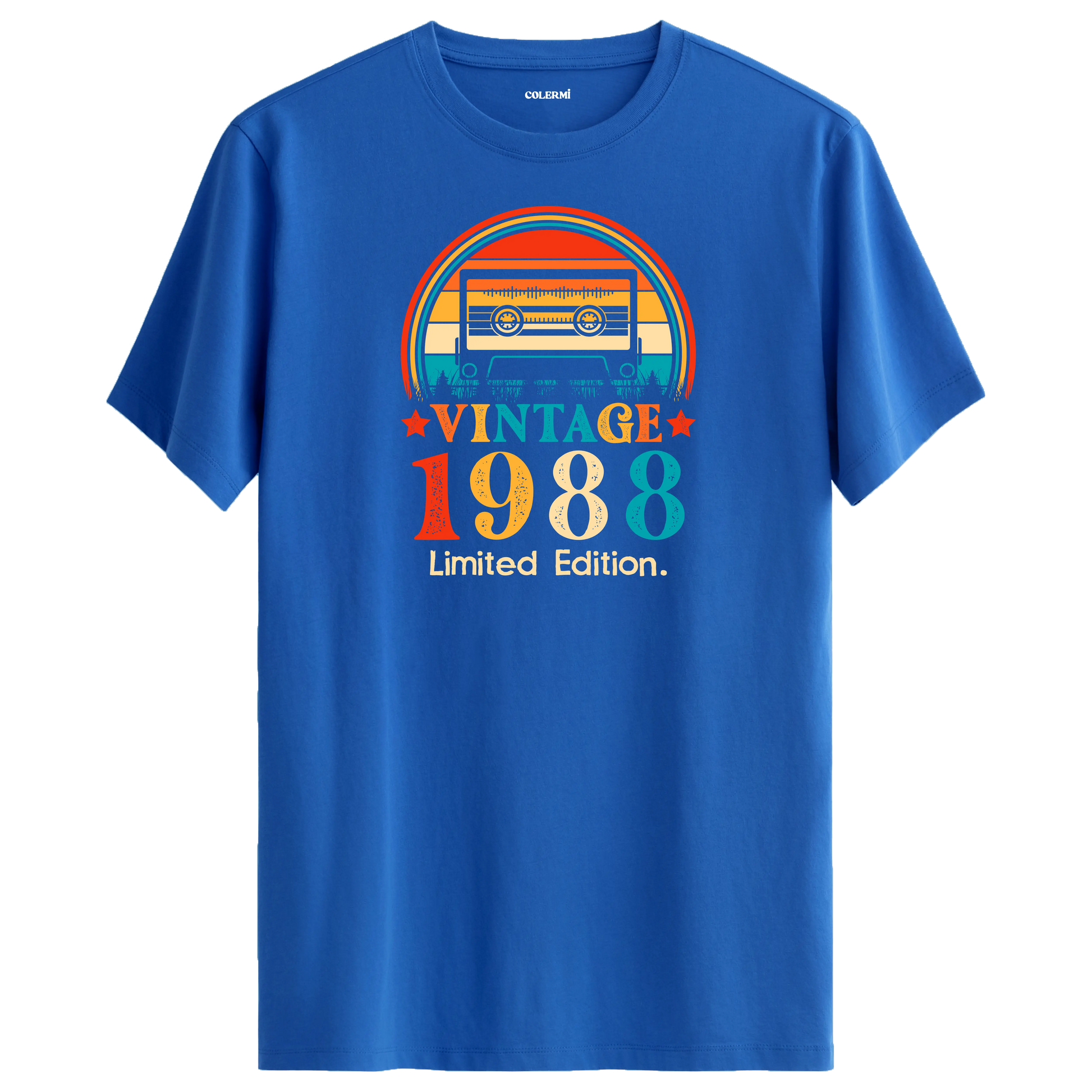Vintage Tişört – 1988 Mixtape Kaset Tasarımı görsel 3 | Colermi