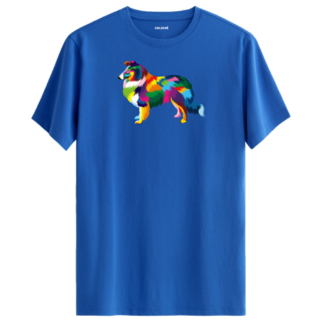 Elegant Collie Tee – Colorful Dog Art Shirt