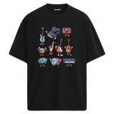 Enstrüman Karakterleri Oversize Unisex T-Shirt