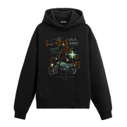 Life Is a Journey Motosiklet Tasarım Hoodie