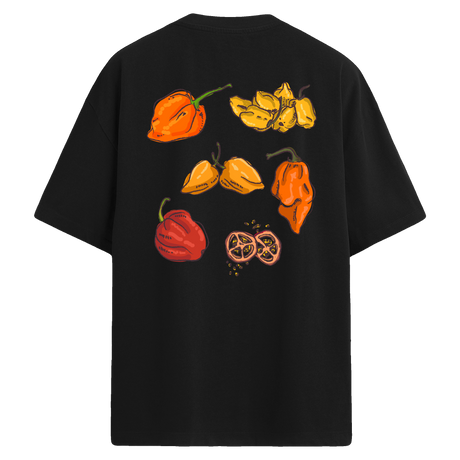 Habanero Biber Baskılı Oversize Tişört