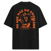 No Problems – Mizahi İfade Sırt Baskılı Oversize T-Shirt