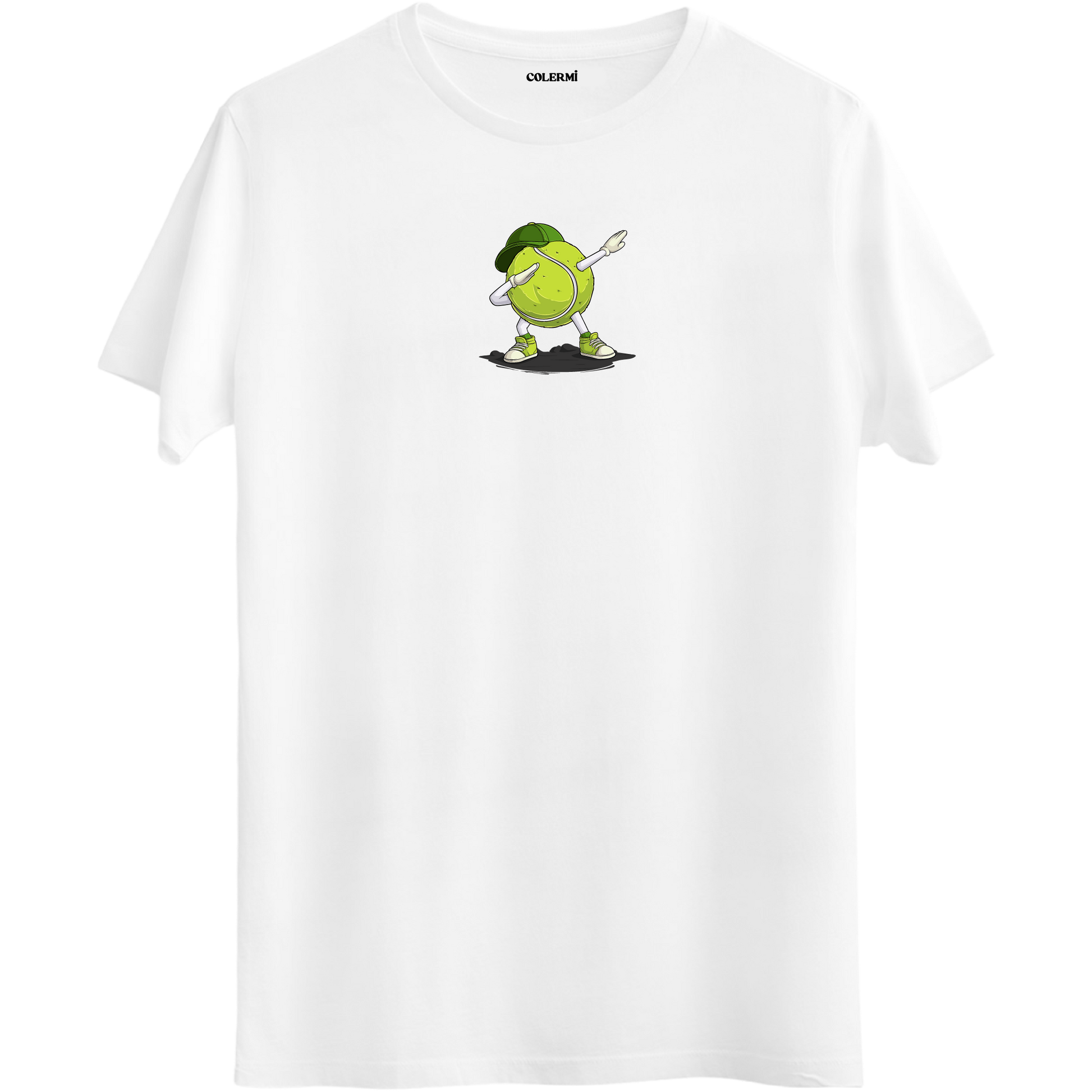 Dab Yapan Tenis Topu Baskılı Unisex Tişört görsel 2 | Colermi