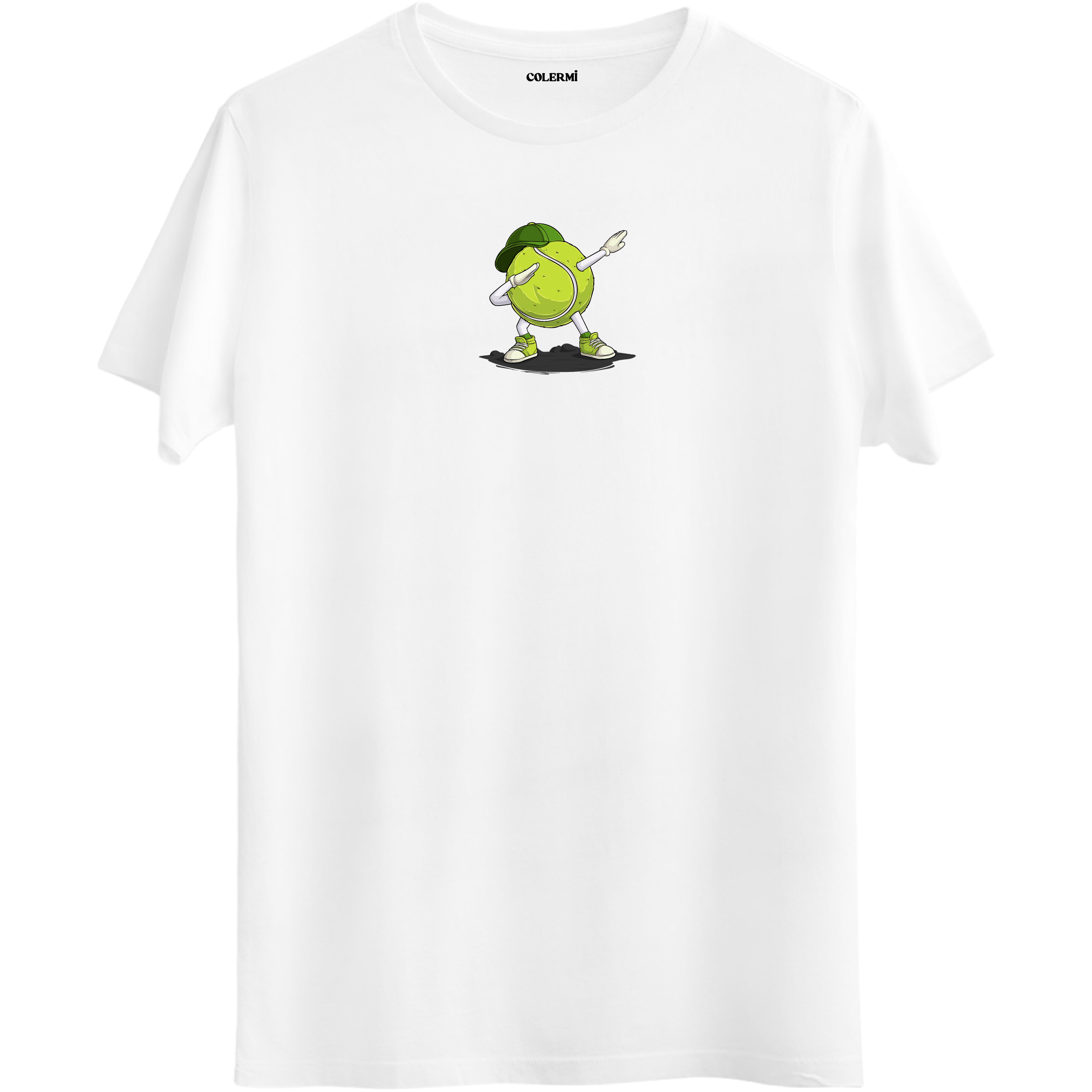 Dab Yapan Tenis Topu Baskılı Unisex Tişört görsel 2 | Colermi