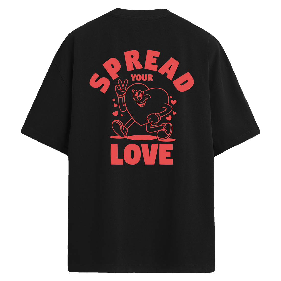 Spread Your Love – Sırt Baskılı Oversize T-Shirt