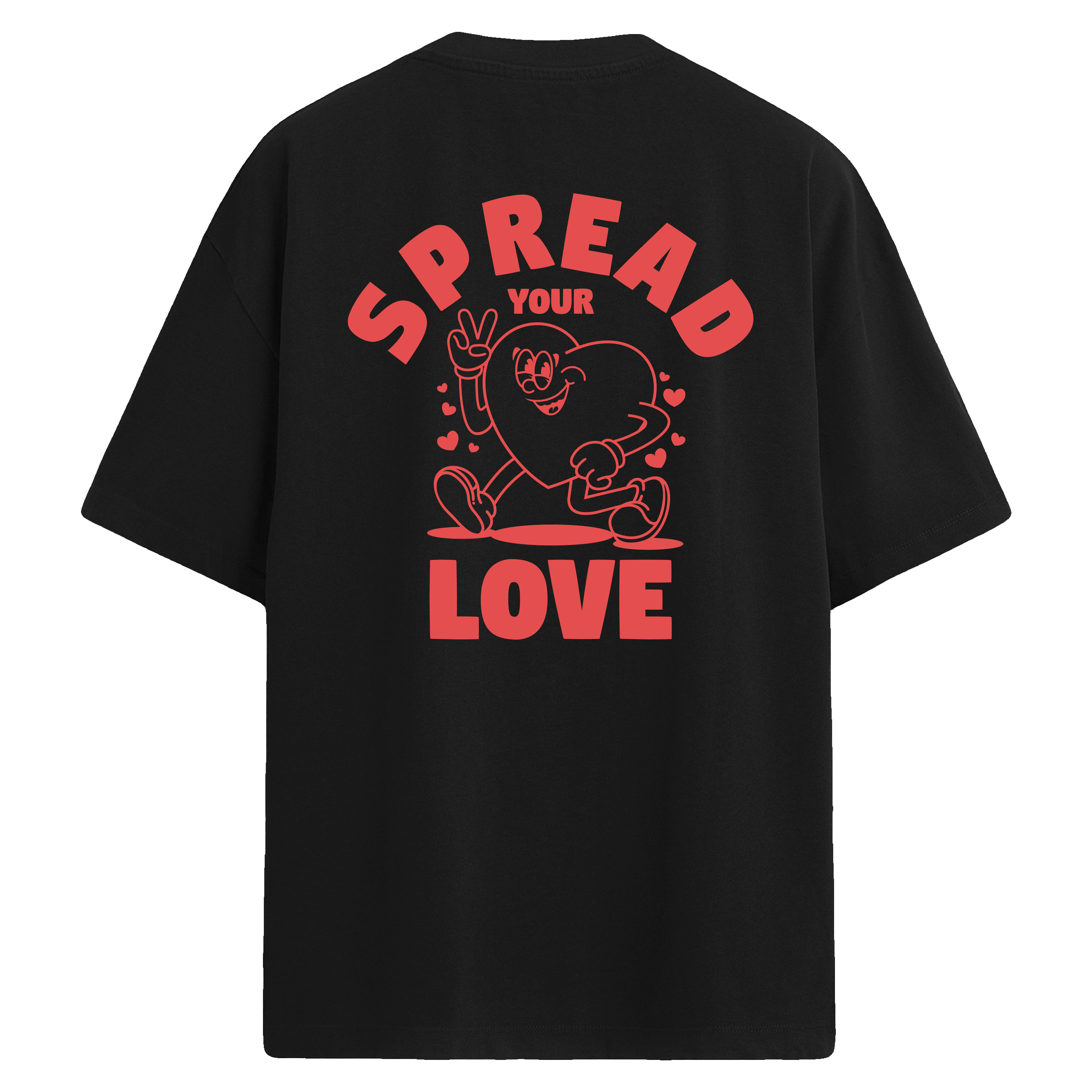 Spread Your Love – Sırt Baskılı Oversize T-Shirt