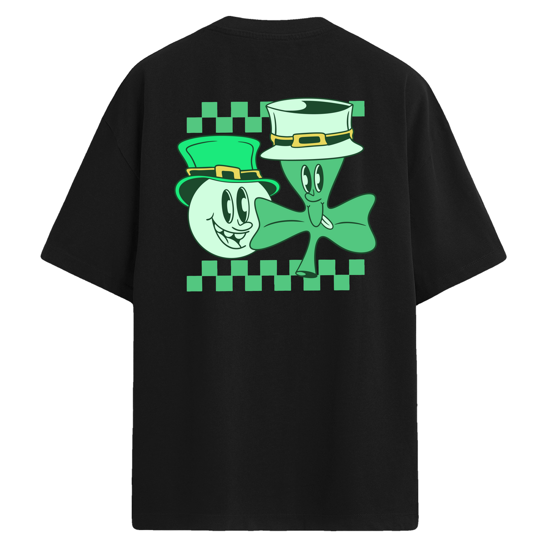 Lucky Friends Sırt Baskılı Oversize T-Shirt