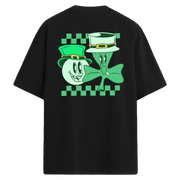 Lucky Friends Sırt Baskılı Oversize T-Shirt