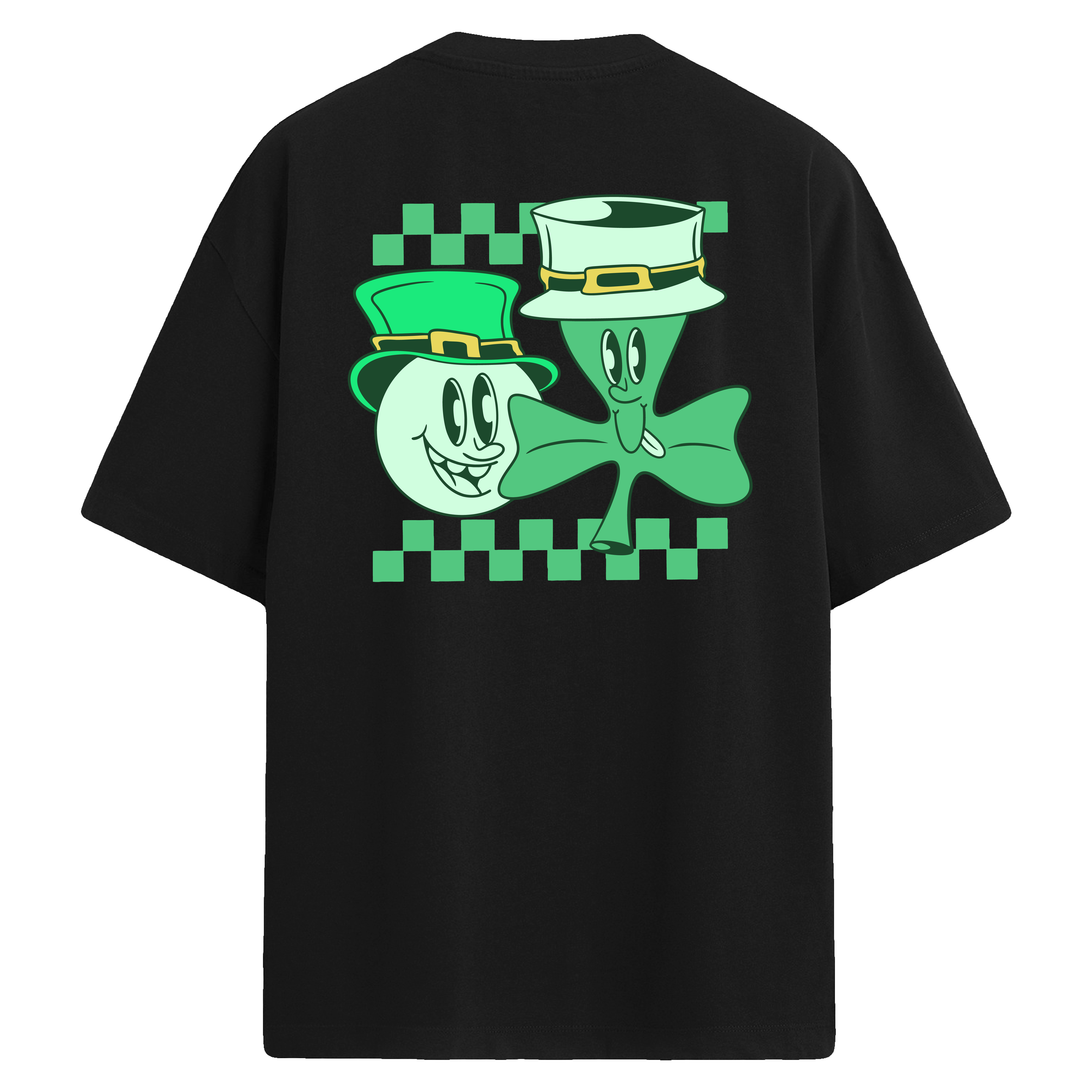 Lucky Friends Sırt Baskılı Oversize T-Shirt