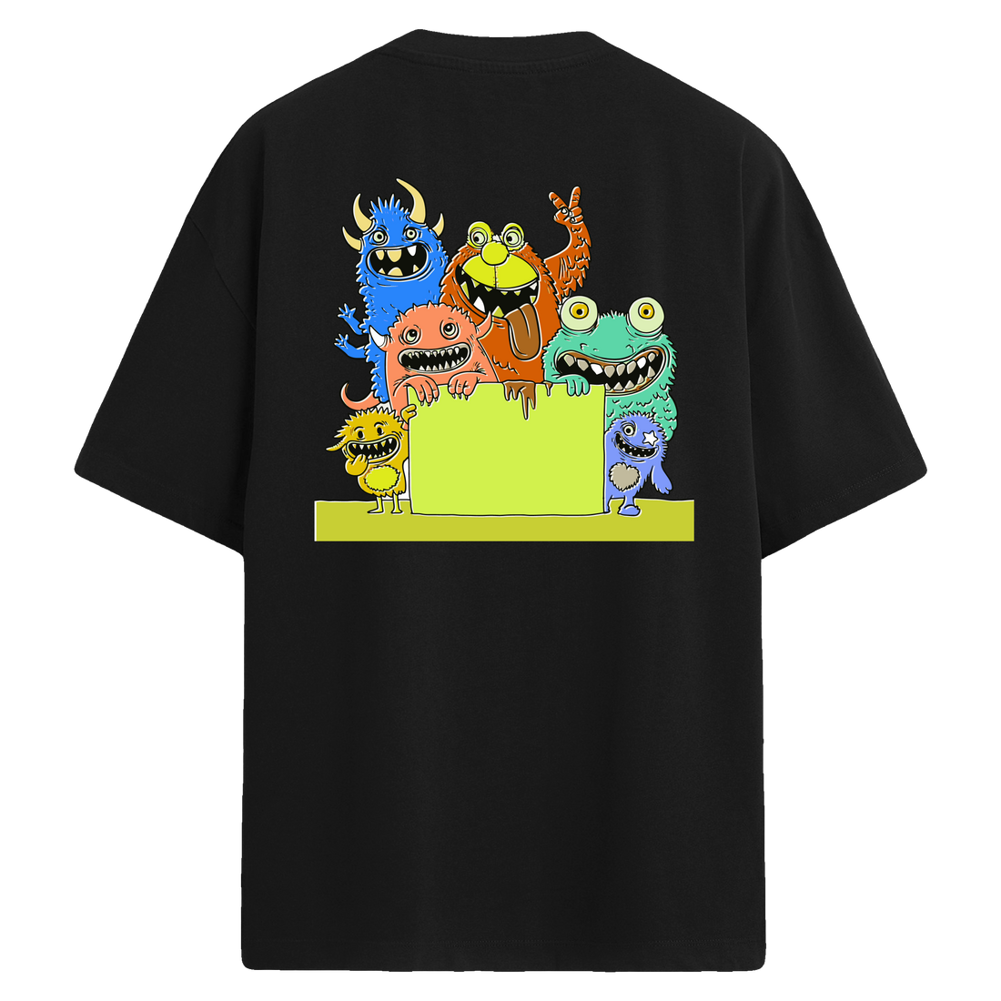 Monster Frame %100 Pamuk Oversize Unisex Tişört