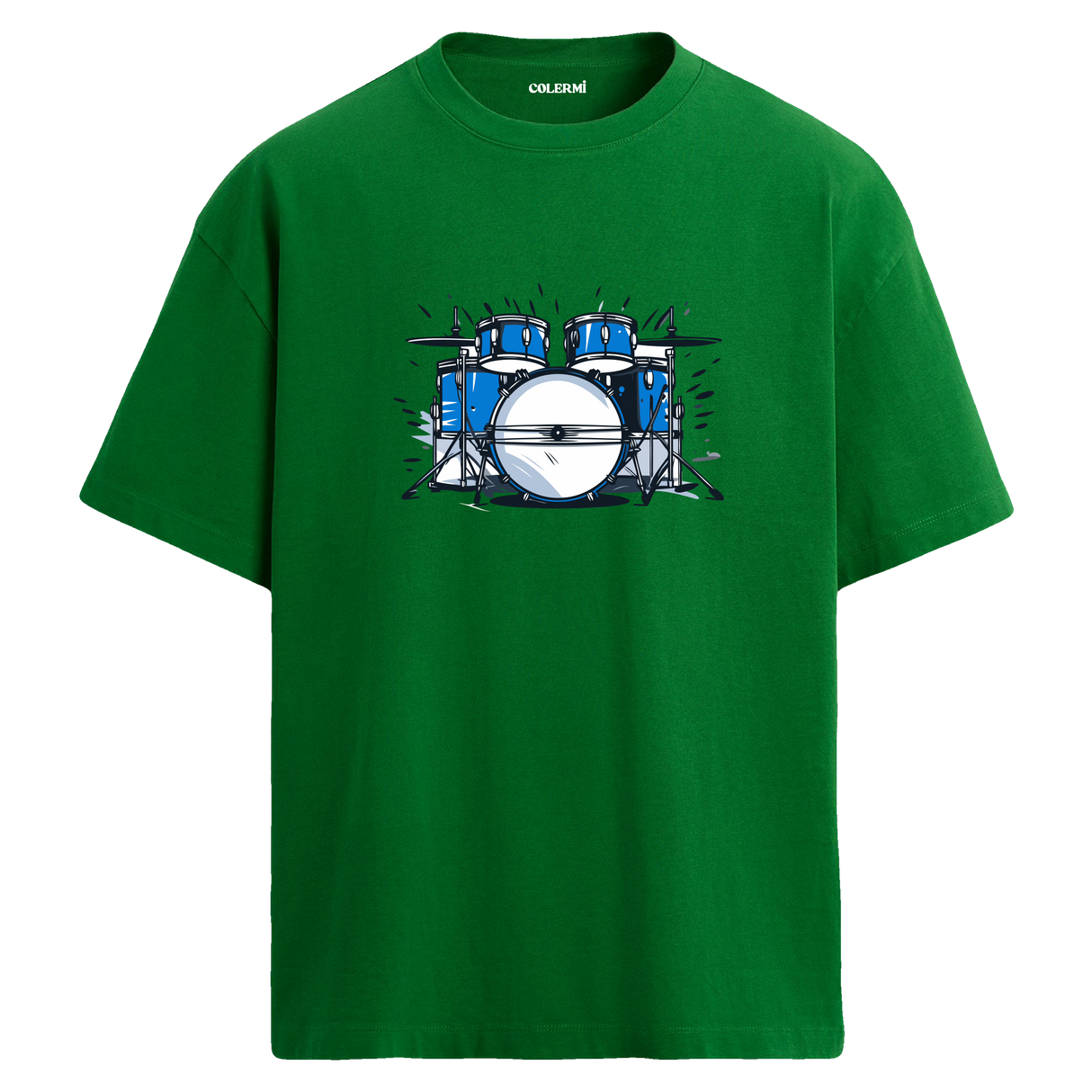 The Voice Mikrofon Tasarımlı Bisiklet Yaka Oversize Unisex T-Shirt