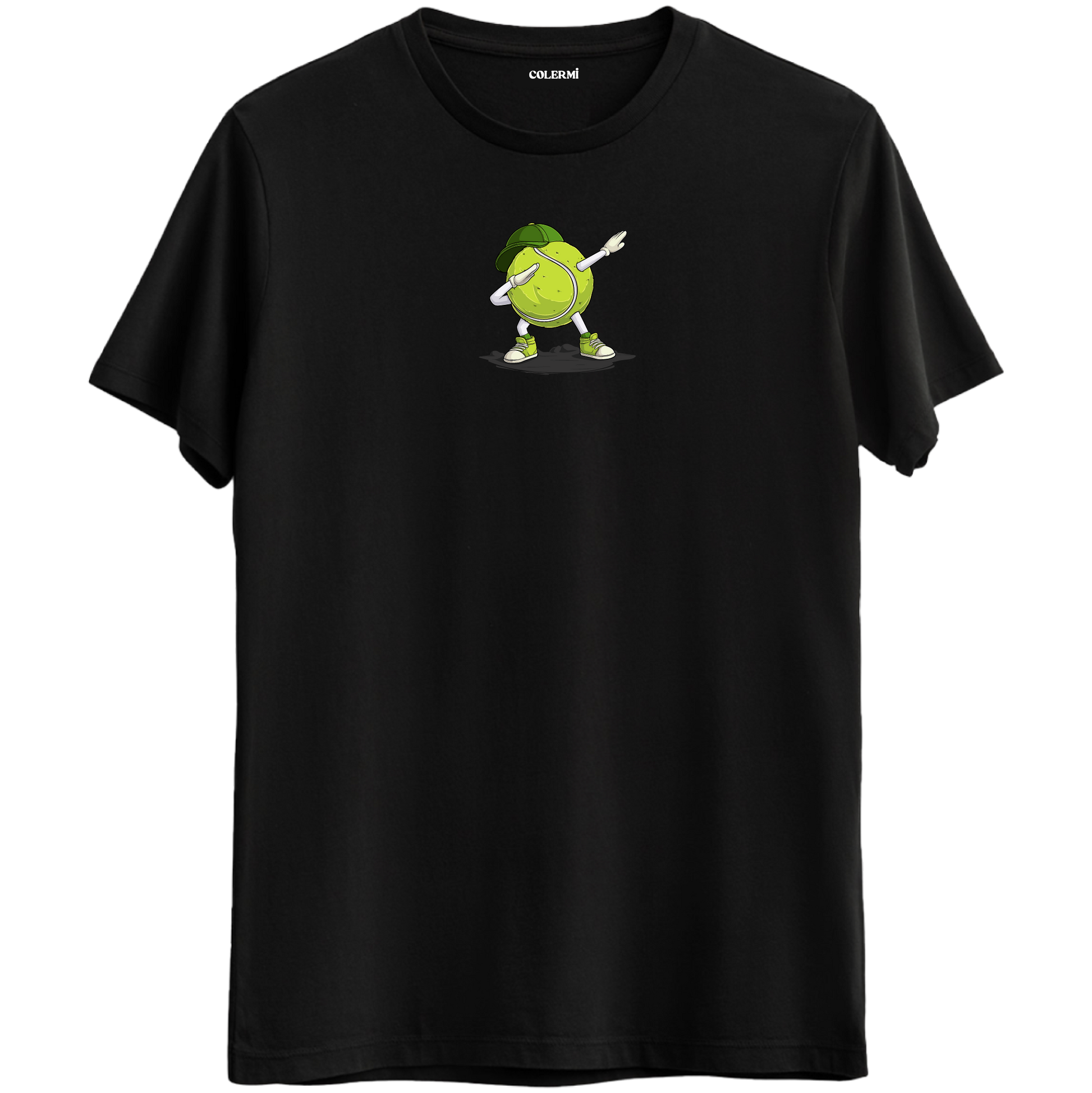 Dab Yapan Tenis Topu Baskılı Unisex Tişört | Colermi