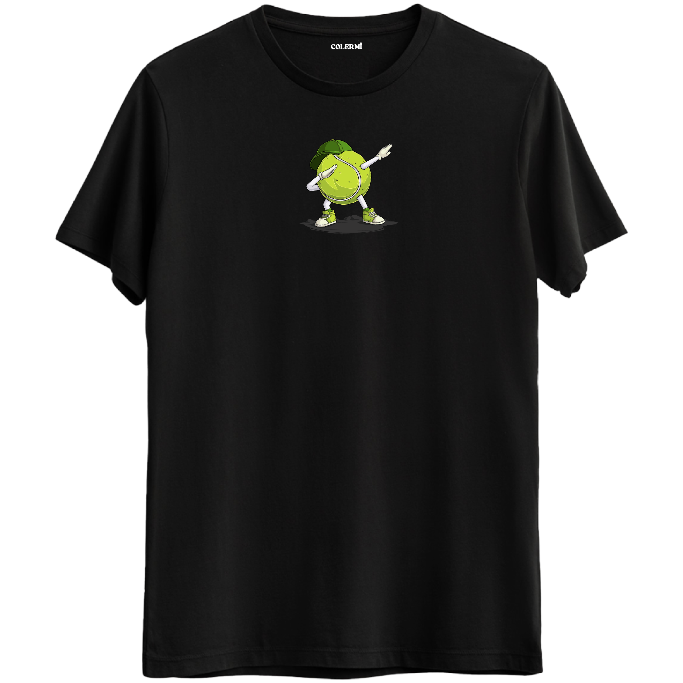 Dab Yapan Tenis Topu Baskılı Unisex Tişört | Colermi