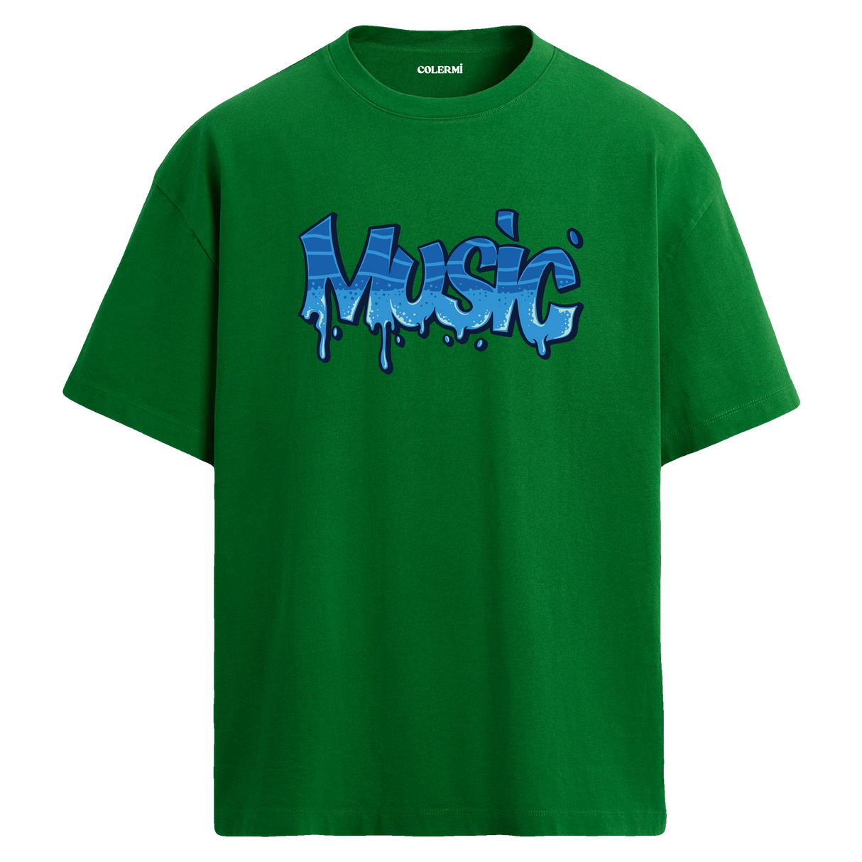 Graffiti Music Oversize Unisex T-Shirt – Müzik Temalı