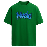 Graffiti Music Oversize Unisex T-Shirt – Müzik Temalı