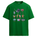 Enstrüman Karakterleri Oversize Unisex T-Shirt