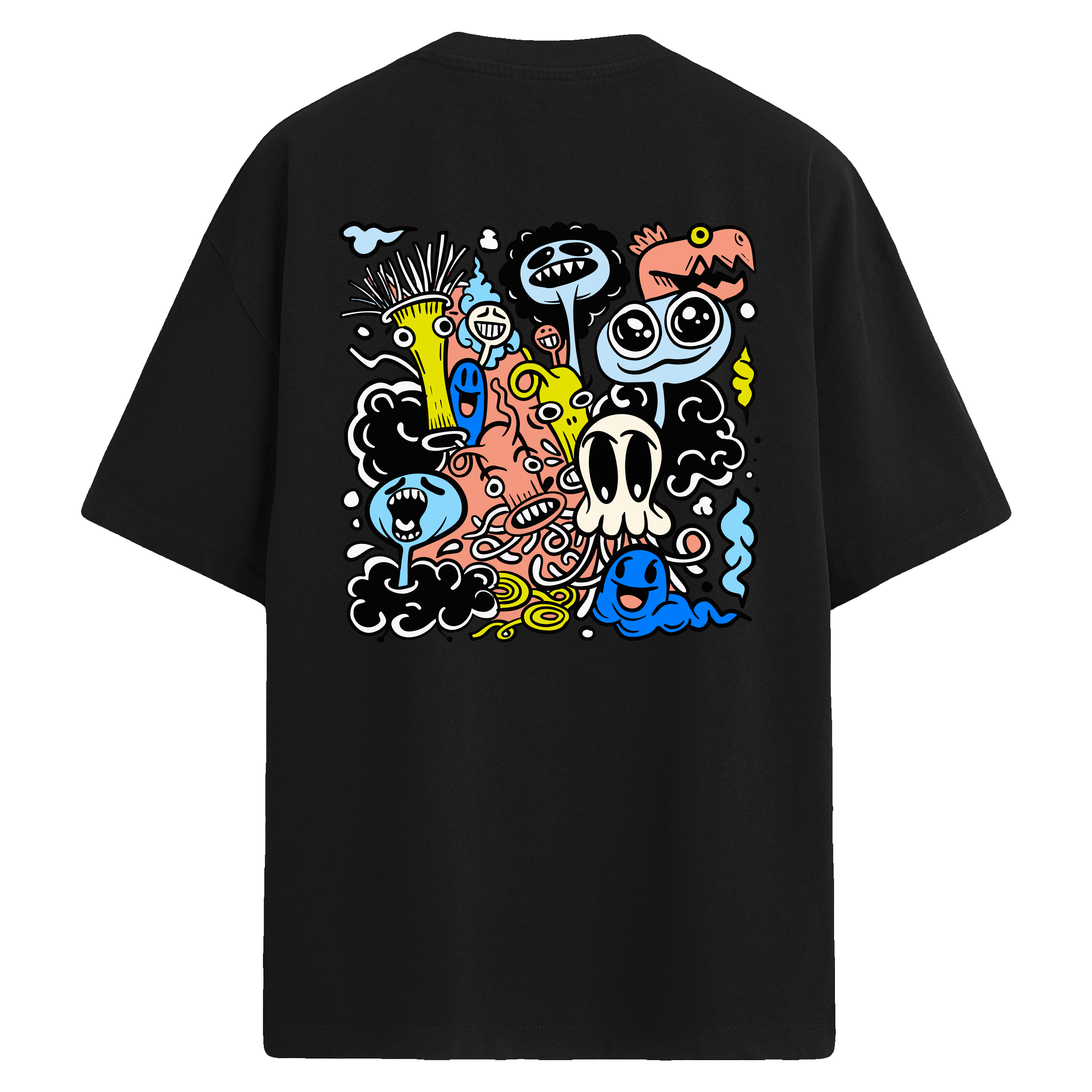 Dream Smoke Sırt Baskılı Oversize T-Shirt