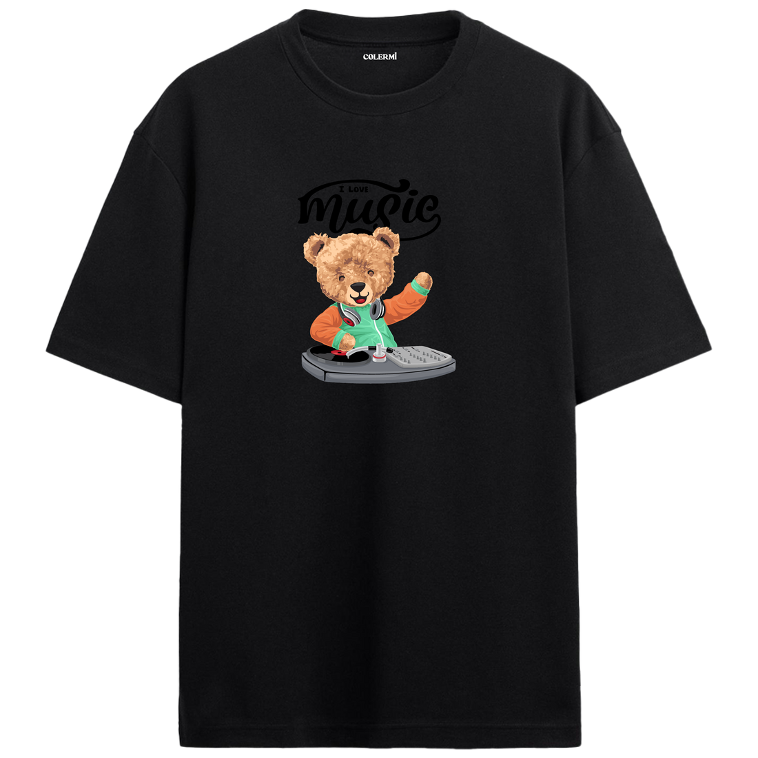 DJ Concert 'I Love Music' Oversized T-Shirt
