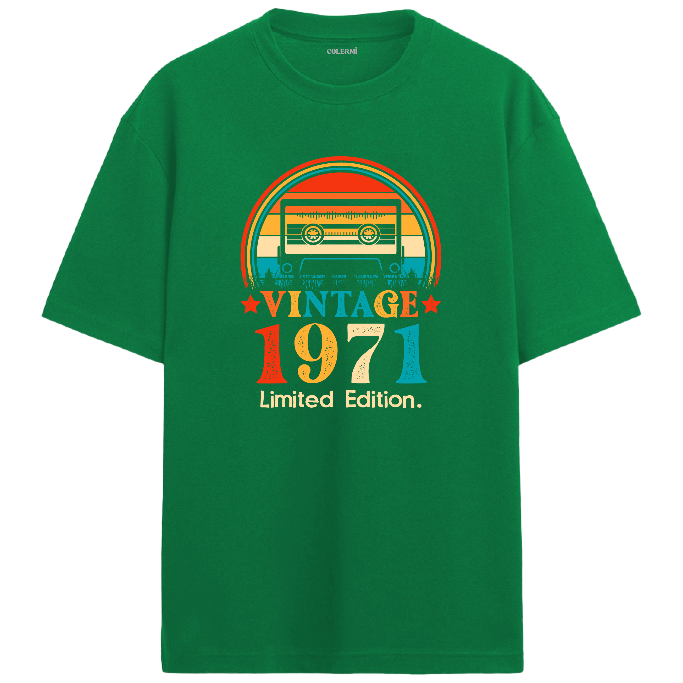 1971 Mixtape Crewneck Oversized Vintage T-Shirt
