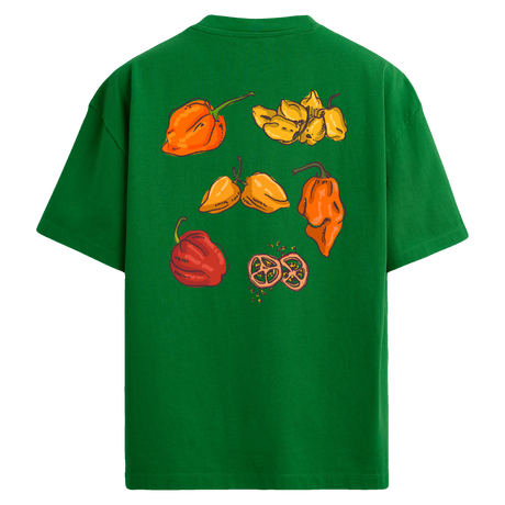 Habanero Biber Baskılı Oversize Tişört