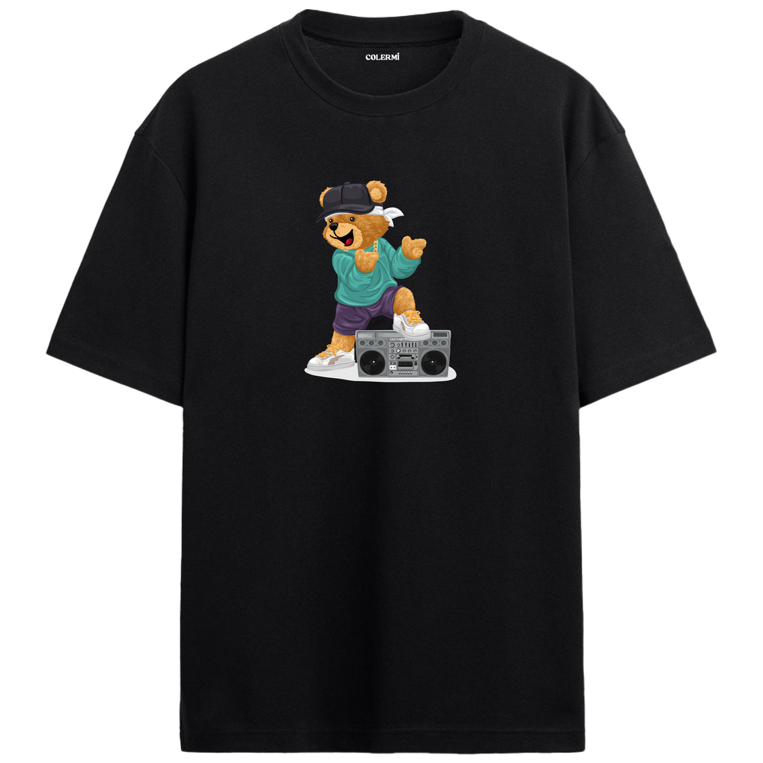 Hip Hop Dance Bear Oversized T-Shirt