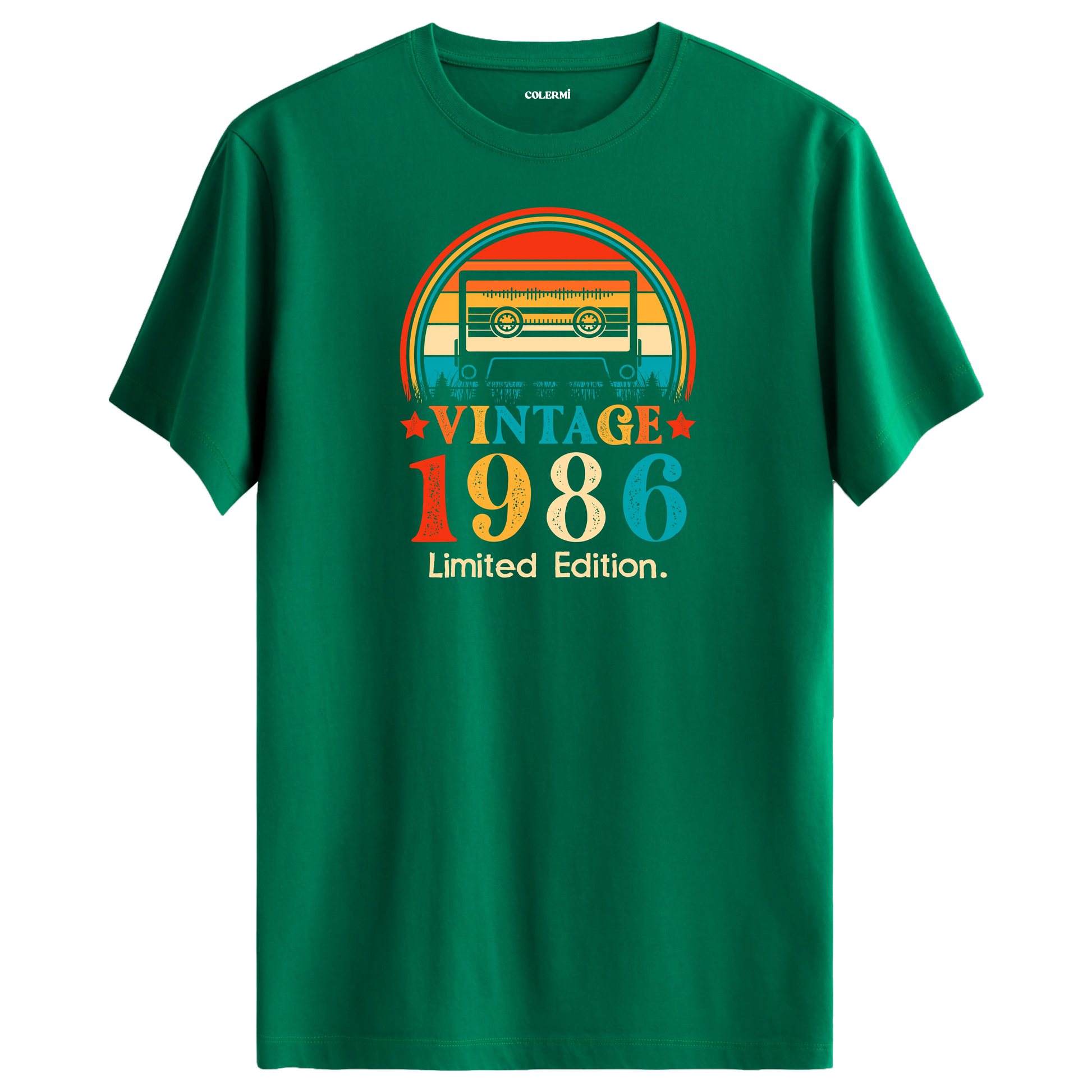 Vintage Tişört – 1986 Mixtape Kaset Tasarımı görsel 4 | Colermi