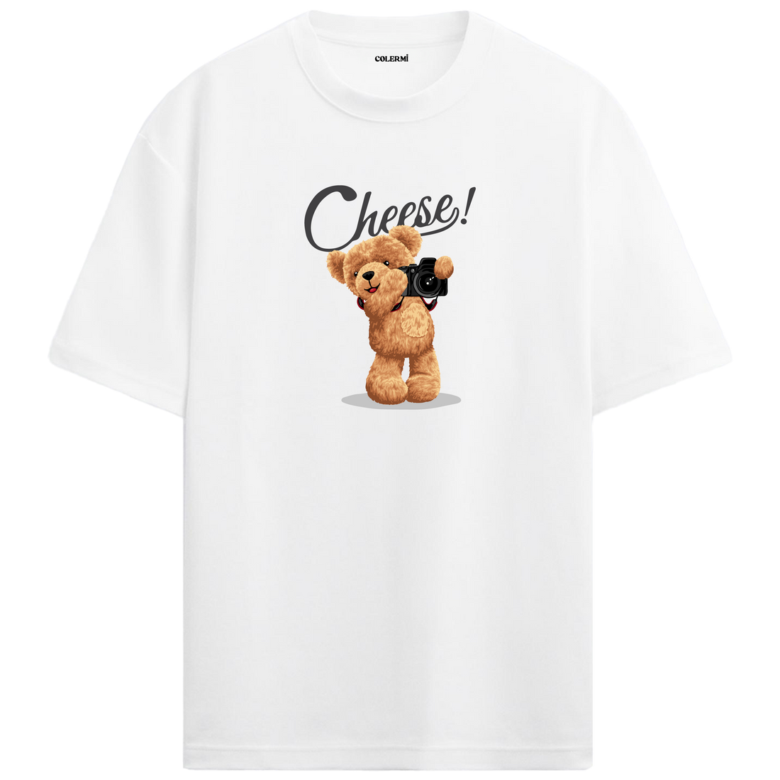 Photographer Bear Oversized T-Shirt