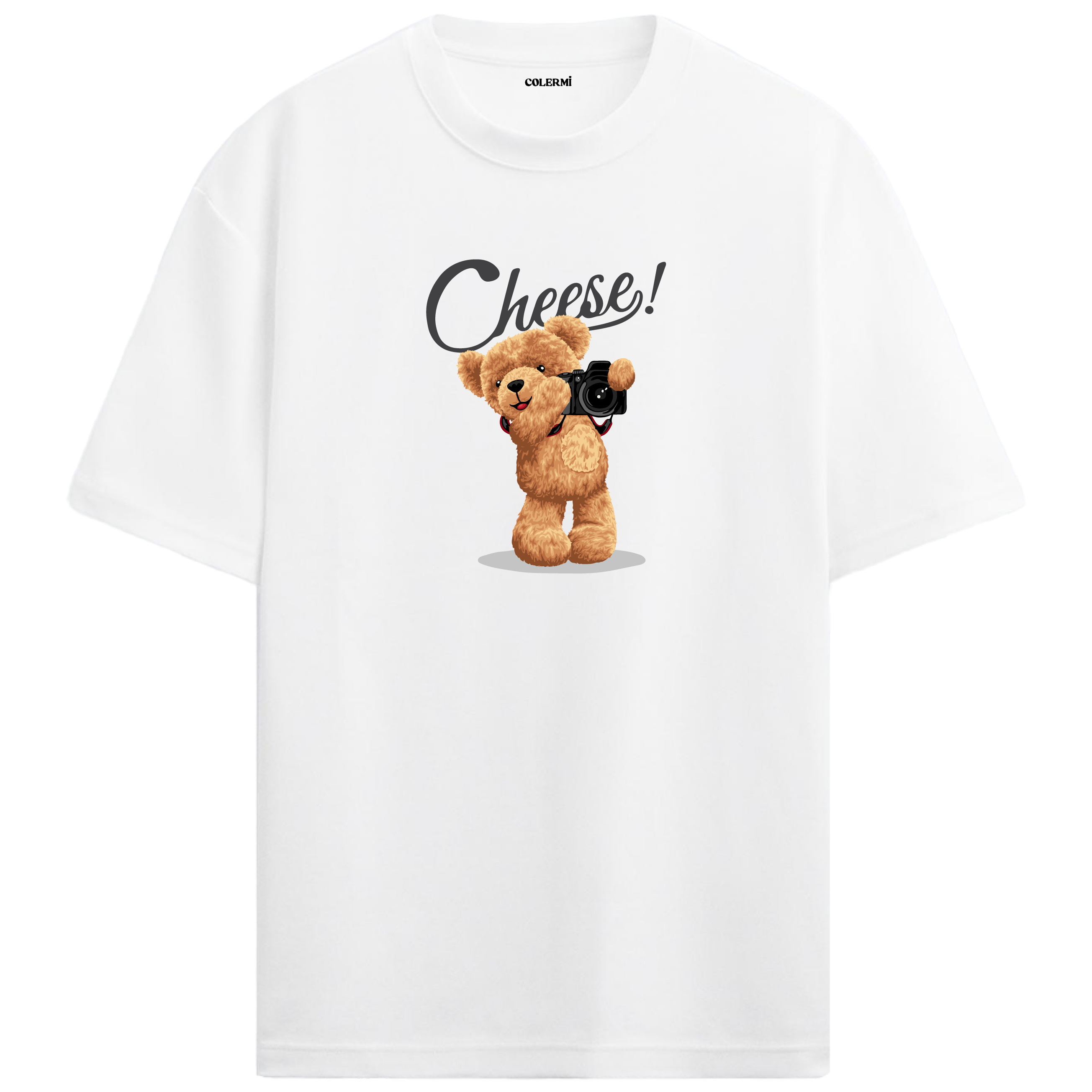 Photographer Bear Oversized T-Shirt