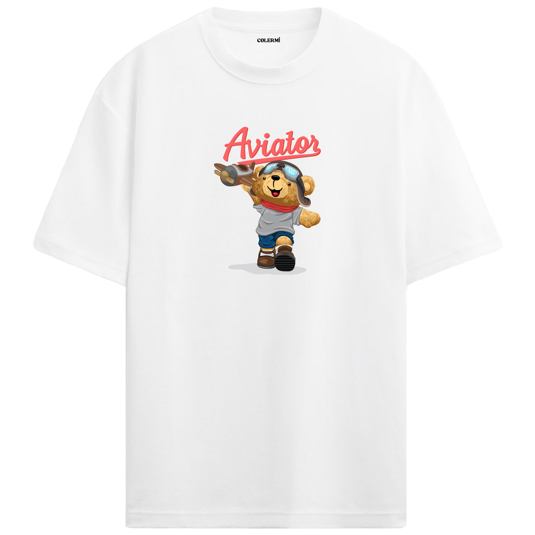Pilot Bear Oversized T-Shirt