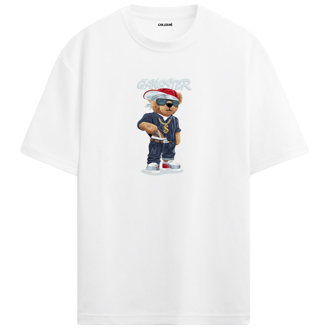 Gangster Bear Oversized T-Shirt