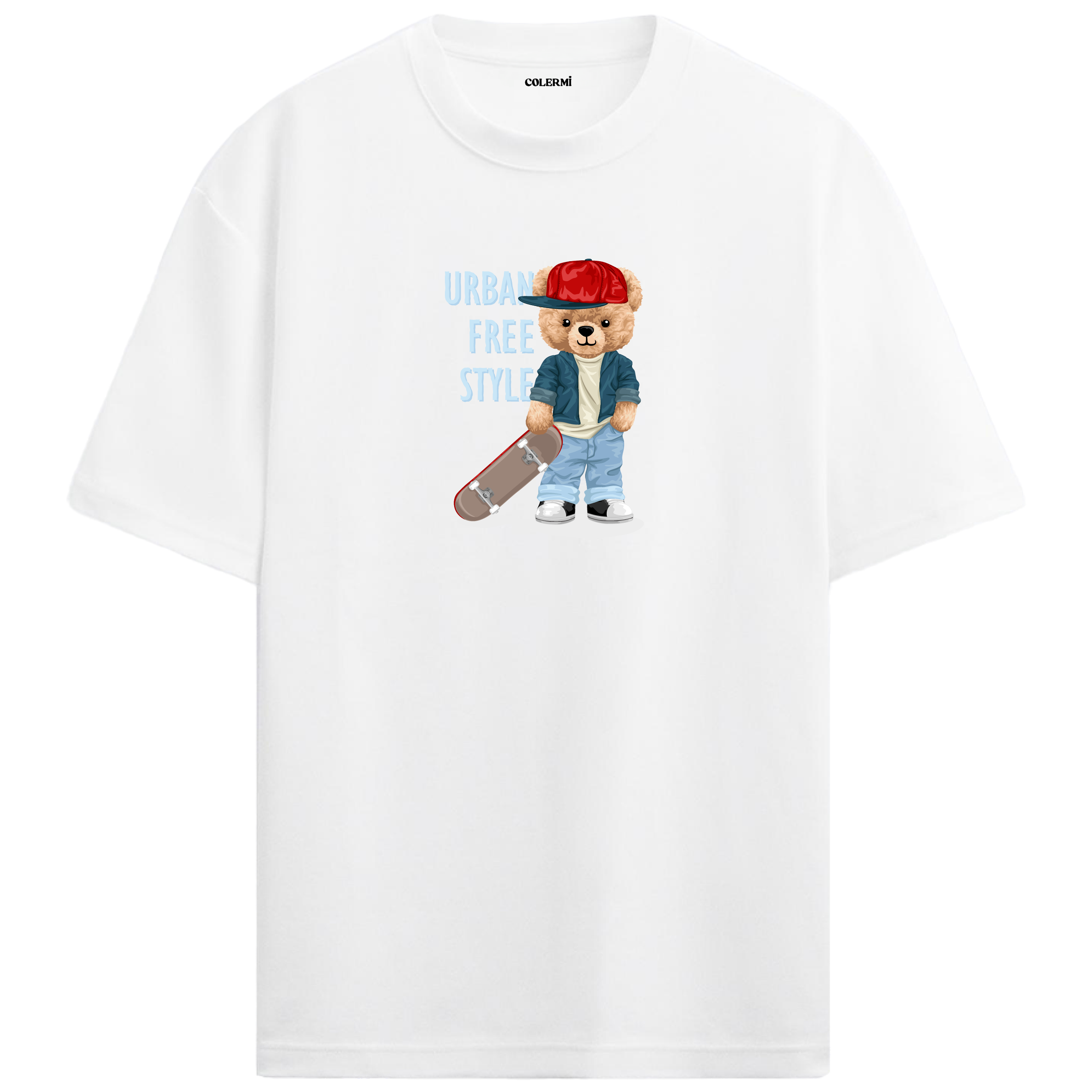Urban Free Style Bear Oversized T-Shirt