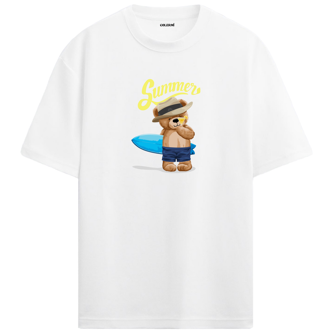 Summer Vibes Bear Oversized T-Shirt
