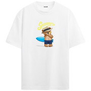 Summer Vibes Bear Oversized T-Shirt