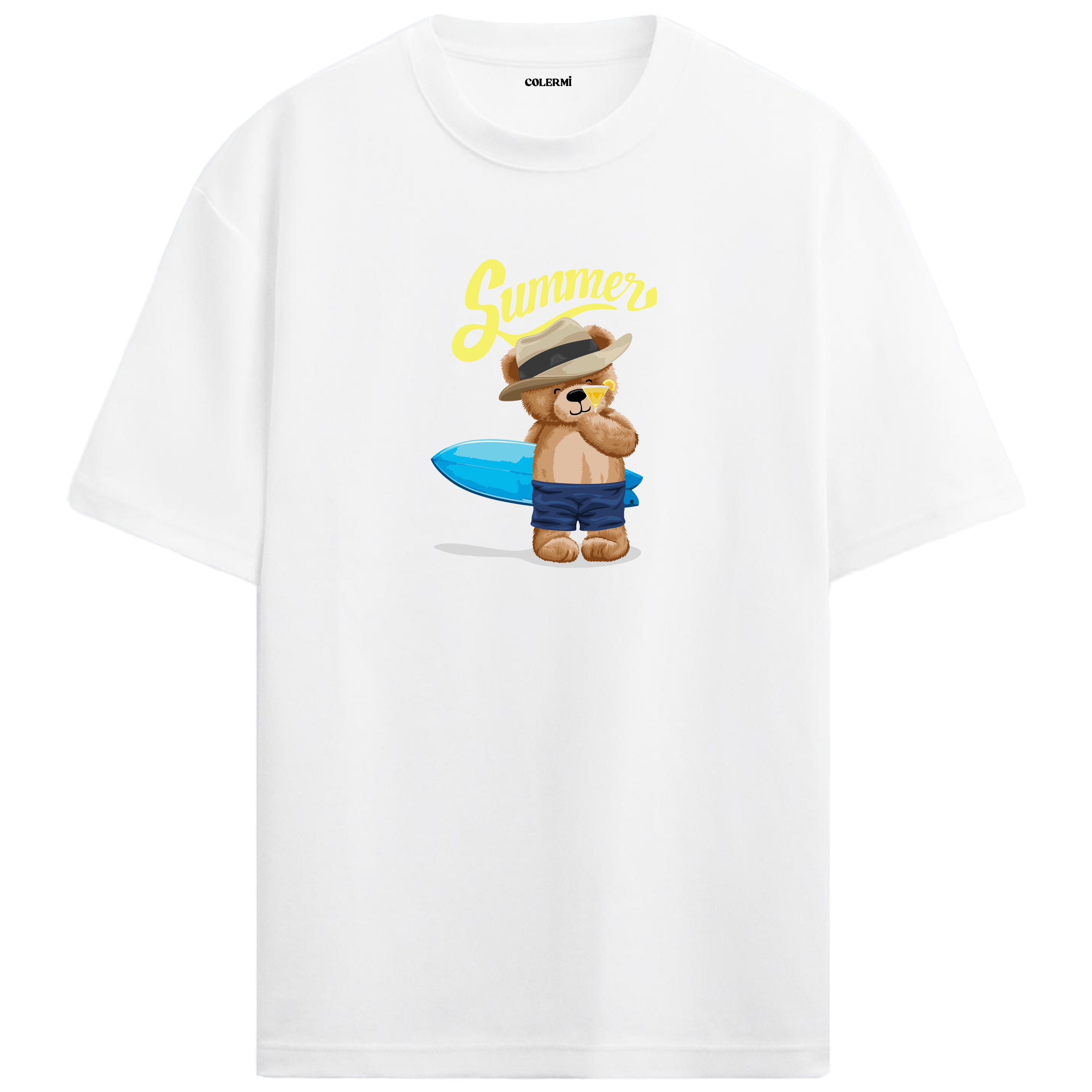 Summer Vibes Bear Oversized T-Shirt