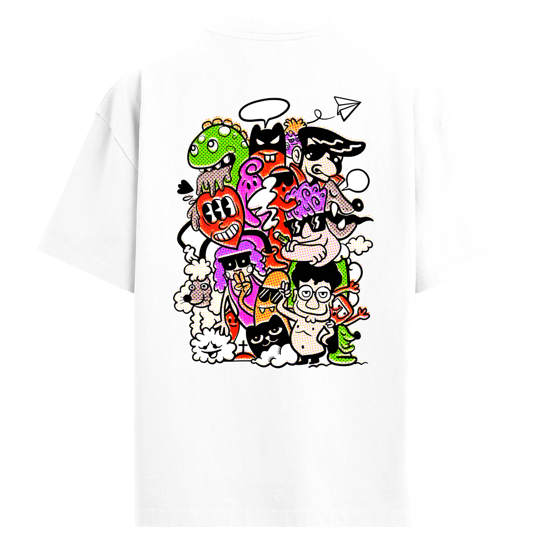 Urban Chaos Sırt Baskılı Oversize T-Shirt