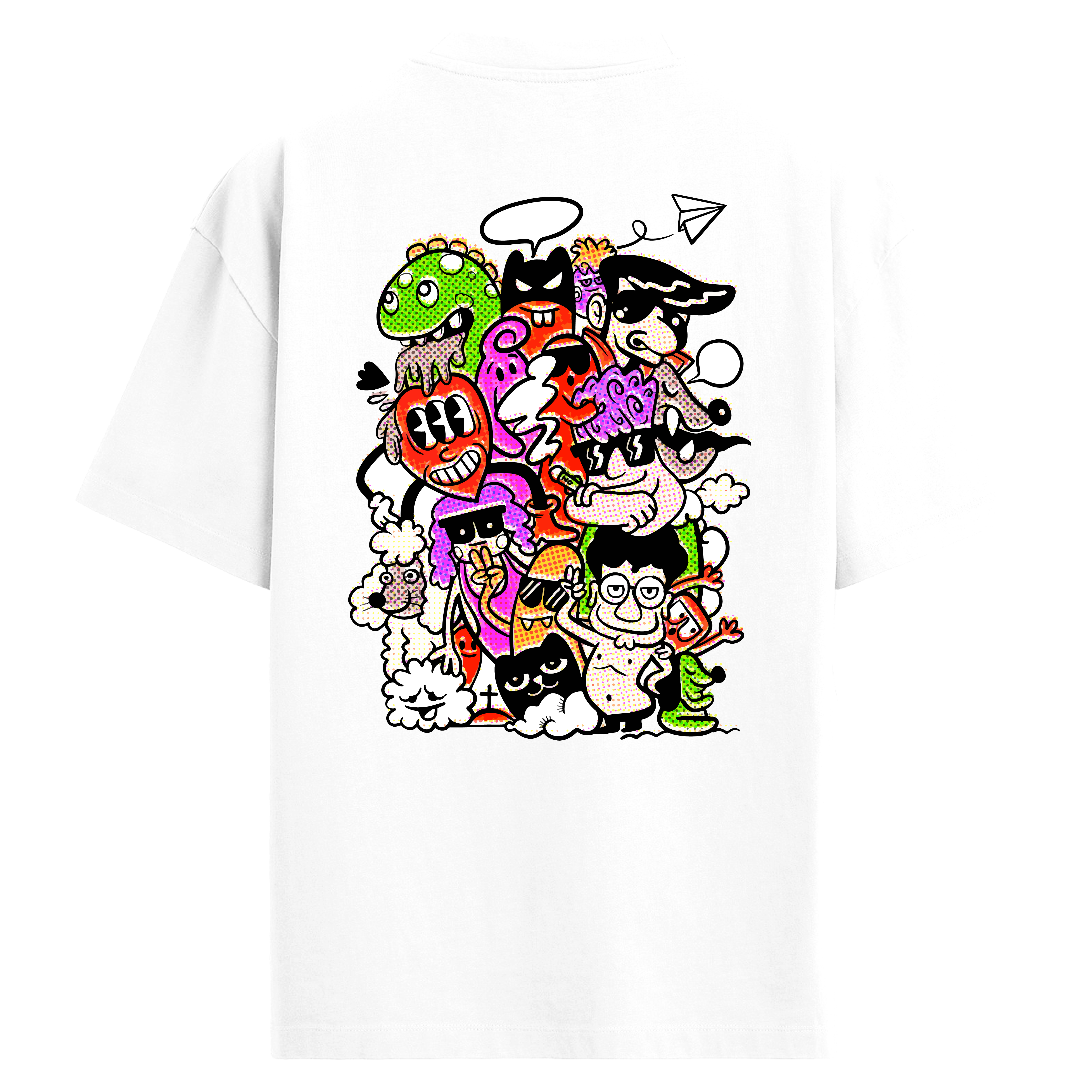 Urban Chaos Sırt Baskılı Oversize T-Shirt