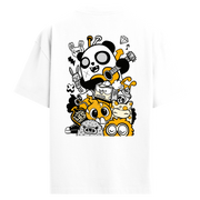 Panda Jam Sırt Baskılı Oversize T-Shirt