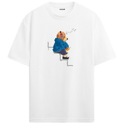Music Vibes Bear Oversized T-Shirt
