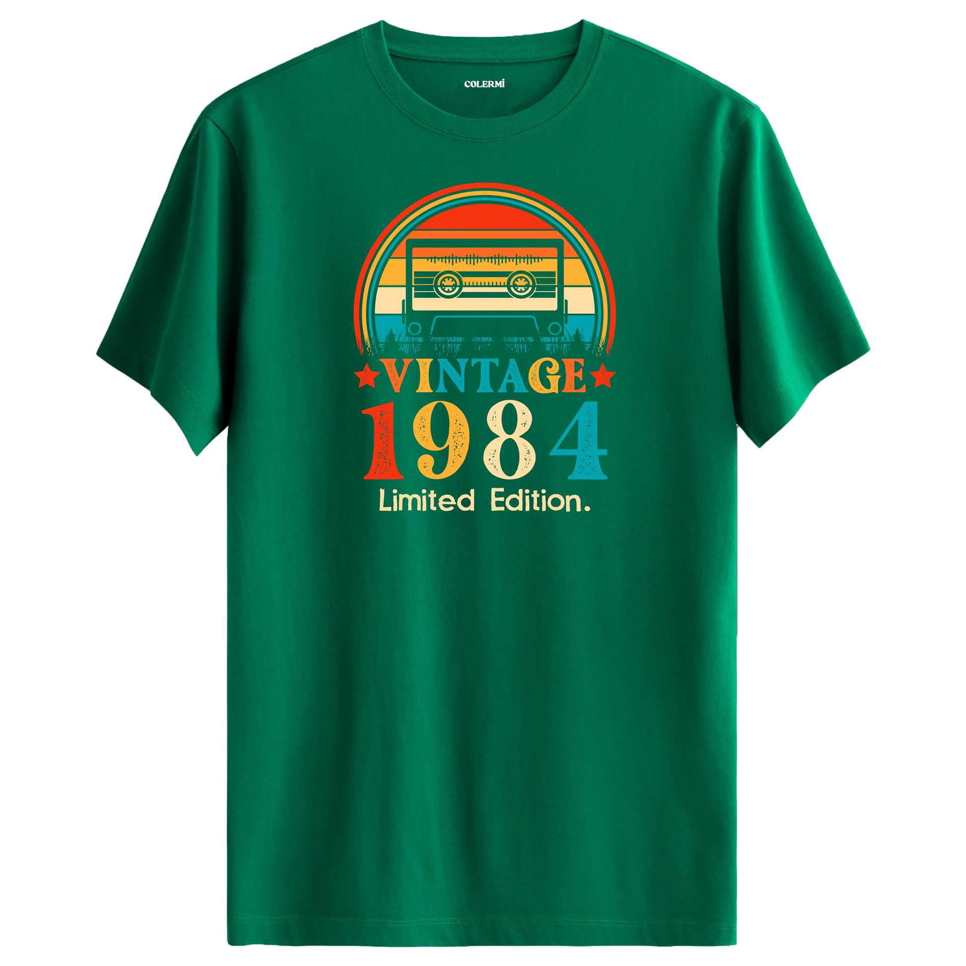 Vintage Tişört – 1984 Mixtape Kaset Tasarım Tişört | Colermi