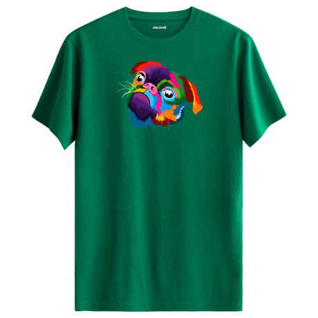 Sad Pug Tee – Vibrant Pop Art Dog Shirt