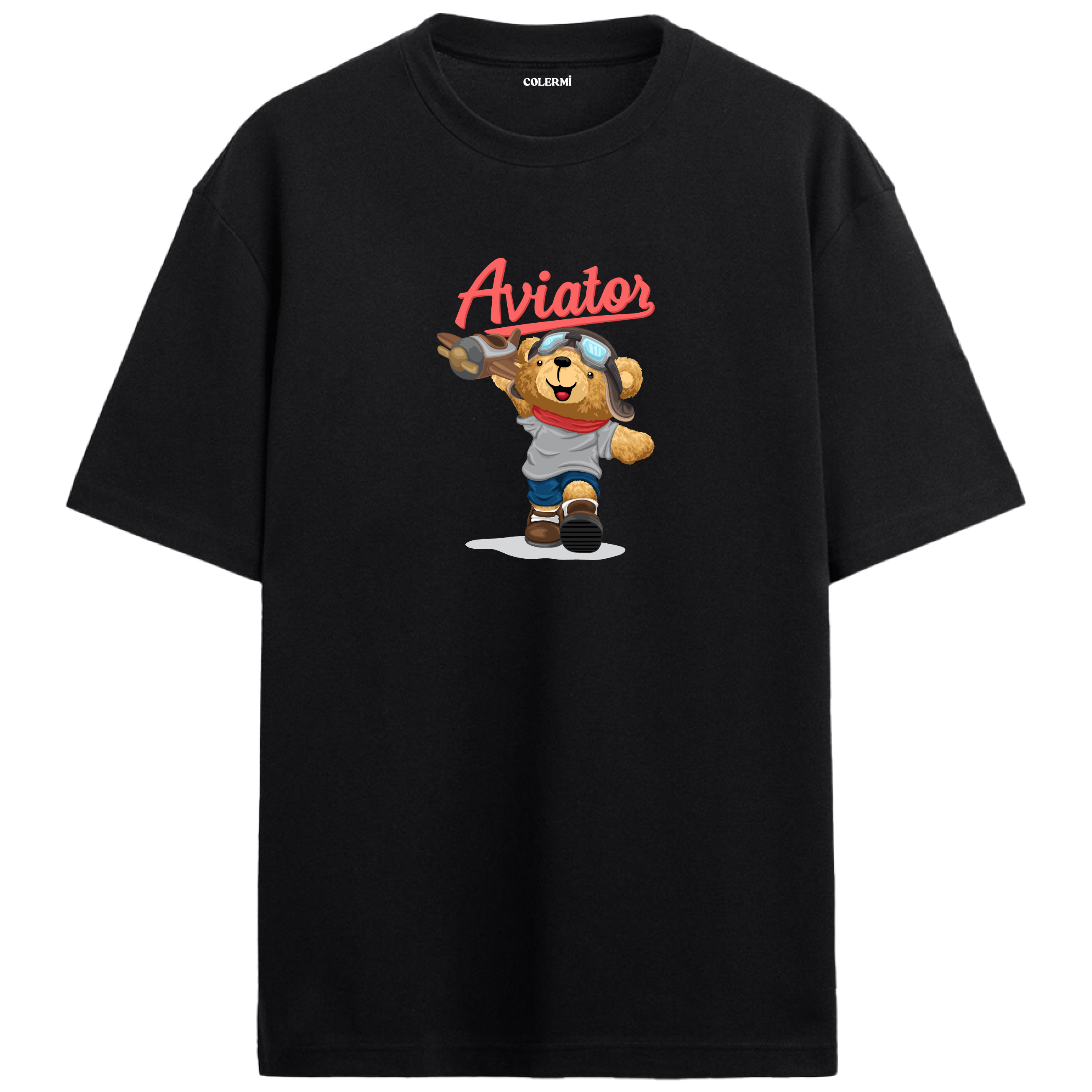 Pilot Bear Oversized T-Shirt