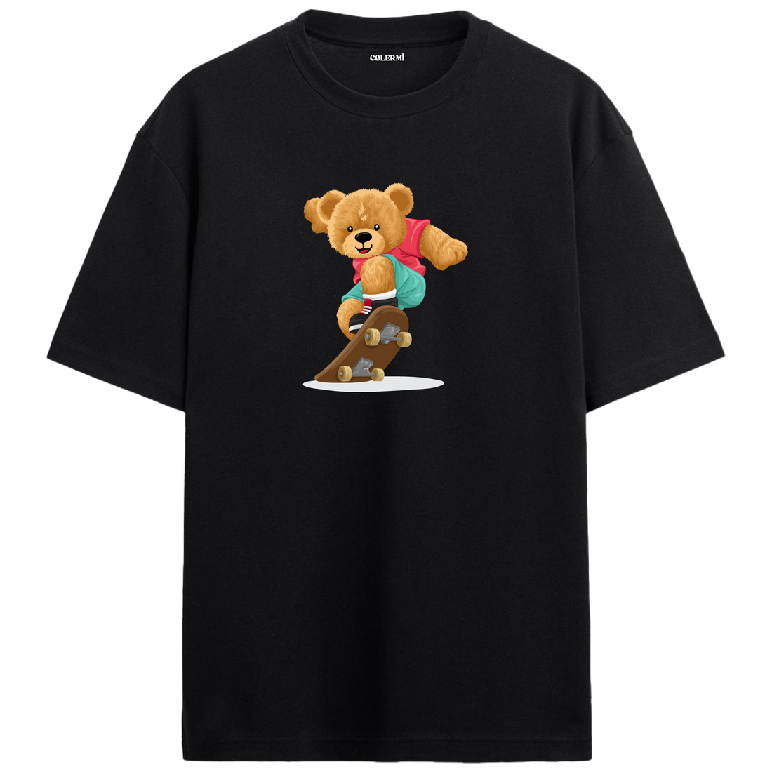 Skateboard Style Bear Oversized T-Shirt