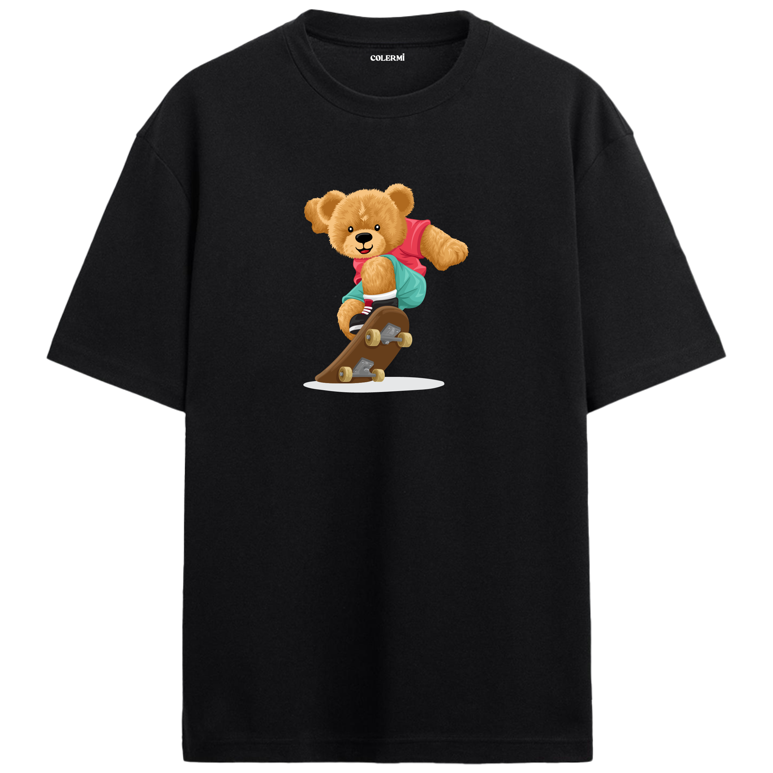 Skateboard Style Bear Oversized T-Shirt