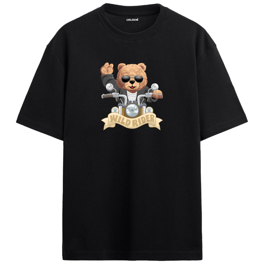 Wild Rider Bear Oversized T-Shirt
