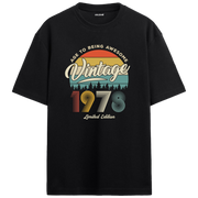 1978 Nostalgia Oversized T-Shirt - Retro Sunset and Forest Design
