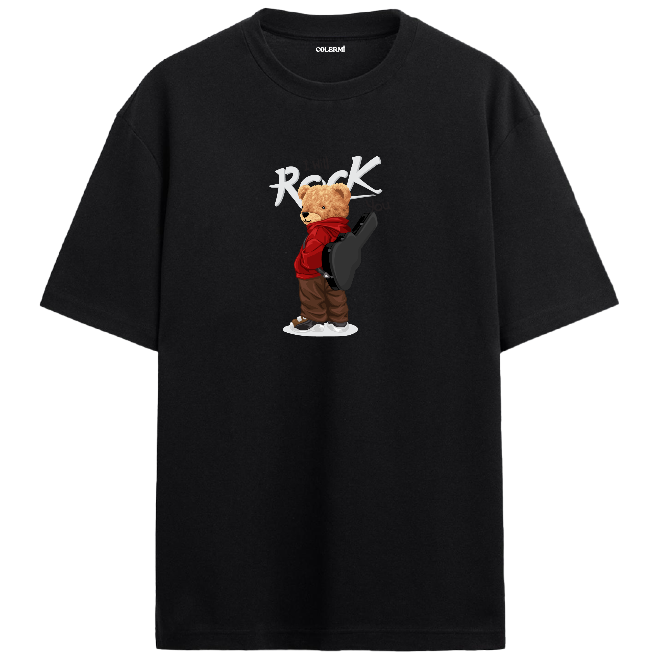 Rockstar Bear Oversized T-Shirt