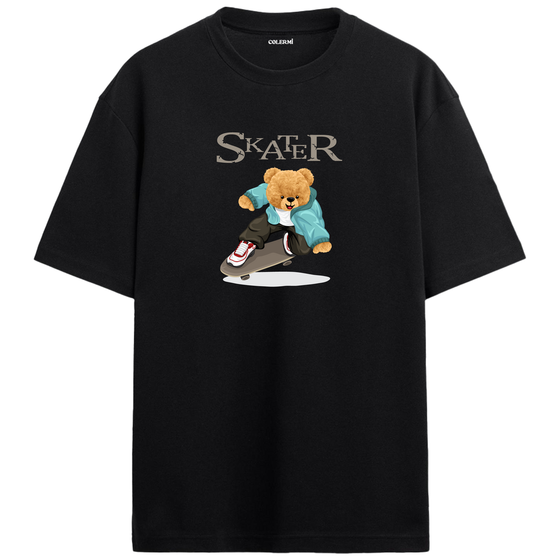 Skater Bear Oversized T-Shirt