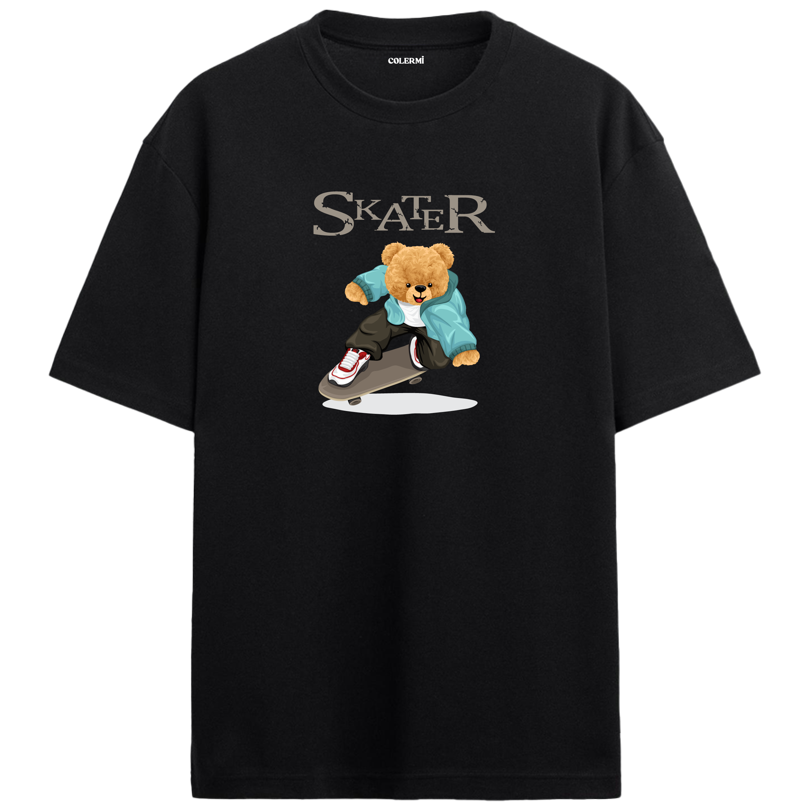 Skater Bear Oversized T-Shirt