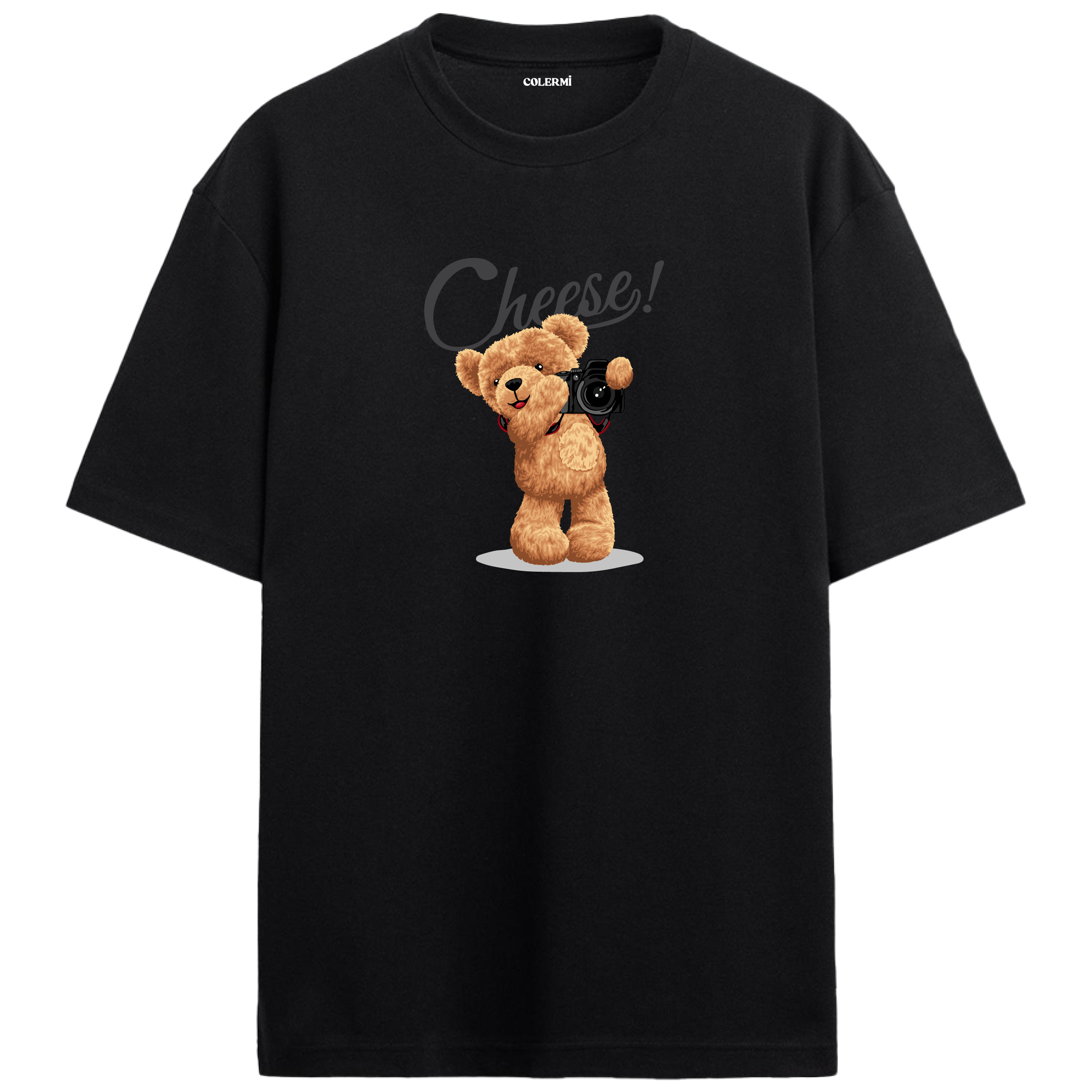 Photographer Bear Oversized T-Shirt